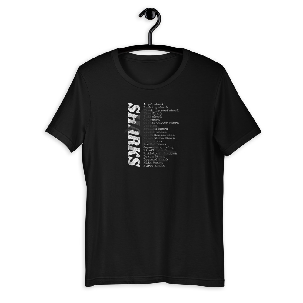 Download Shark Silhouette Over List Of Species Aesthetic T Shirt Tshirt Chronicles